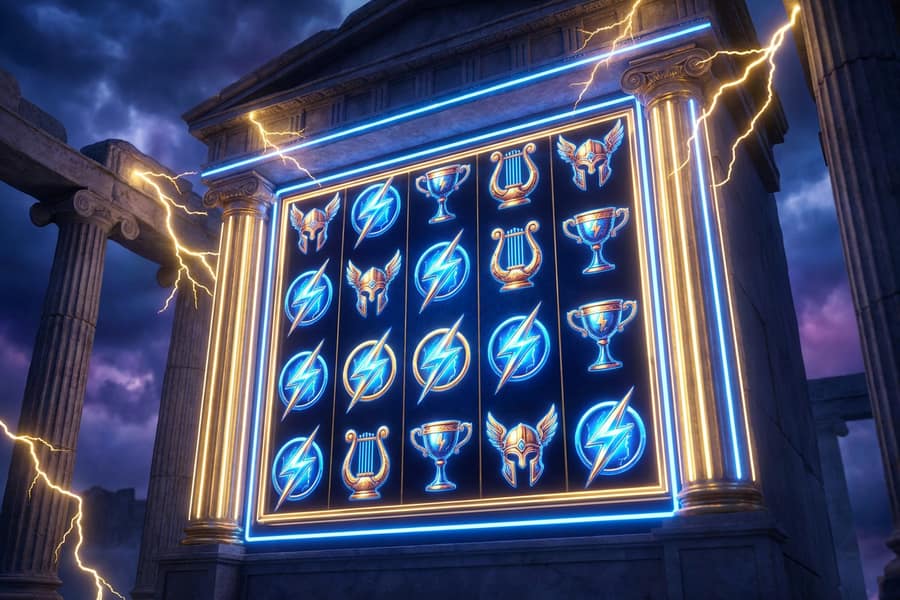 Слот Gates of Olympus колонны молнии Зевс